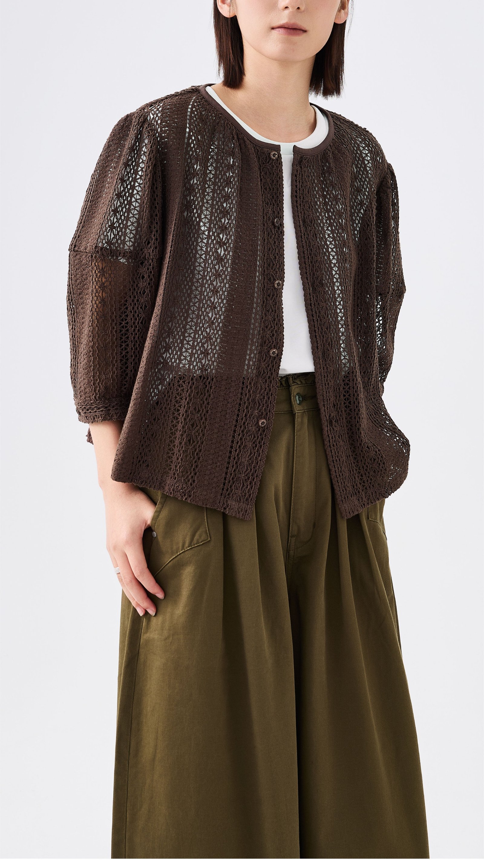 Doll Sleeves Lace Jacket - Image 2