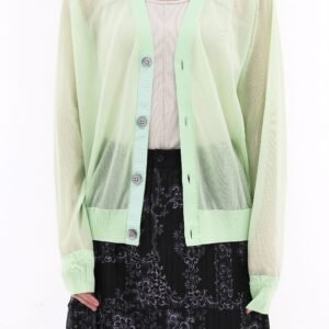 Cropped Sheer Cardigan