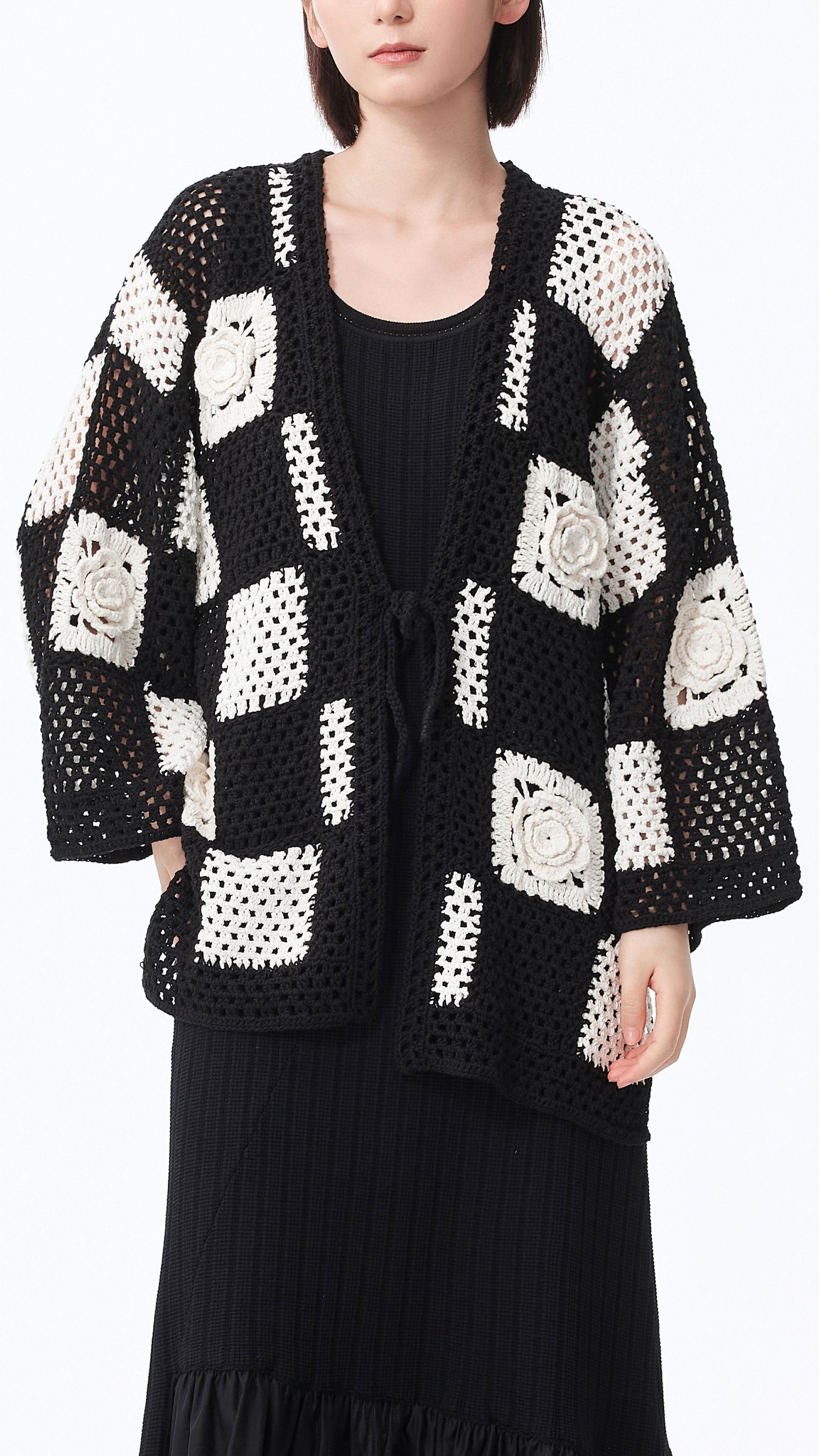 3D Crochet Cardigan - Image 2