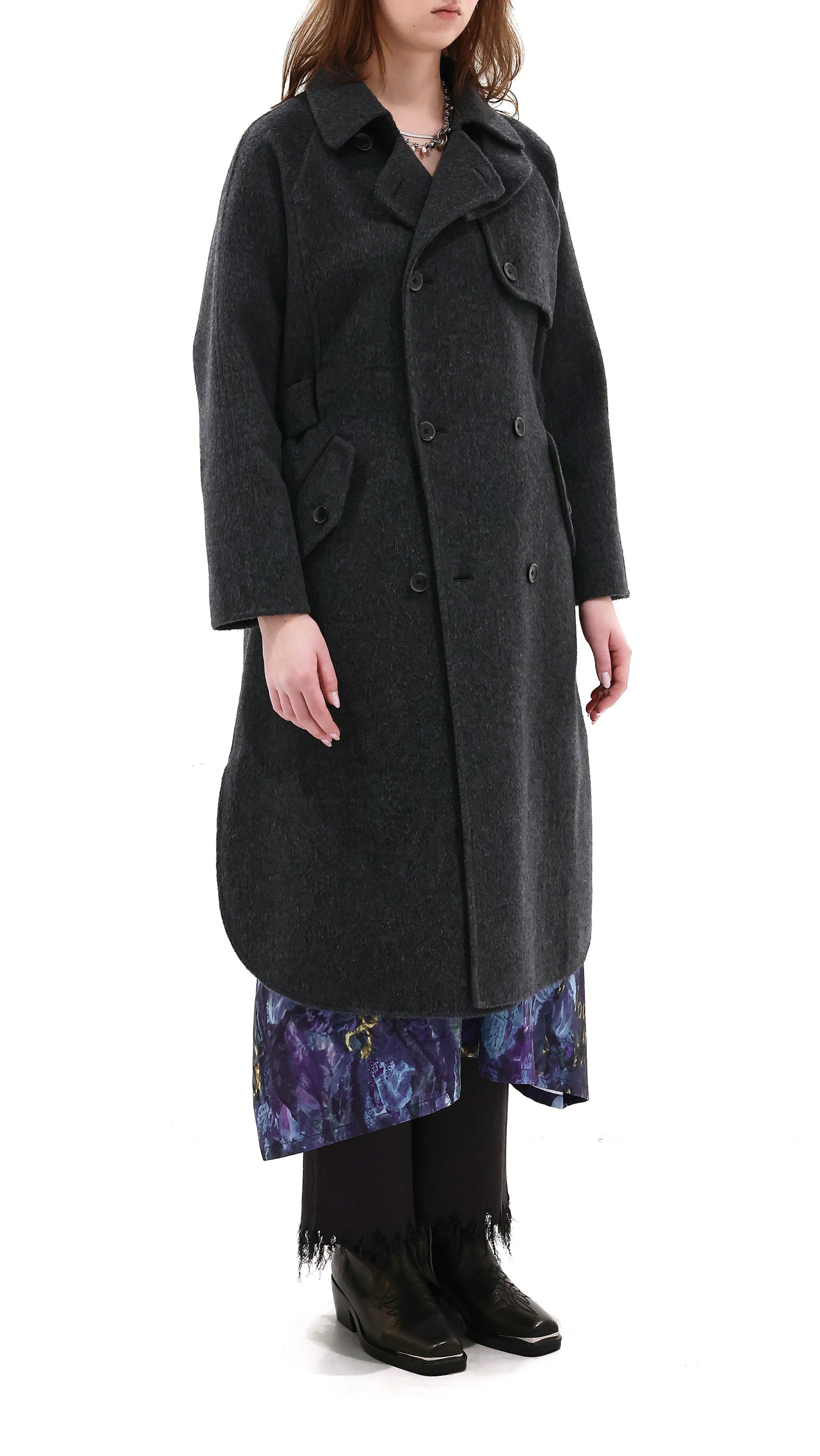 Wool Alpaca Long Coat - Image 5