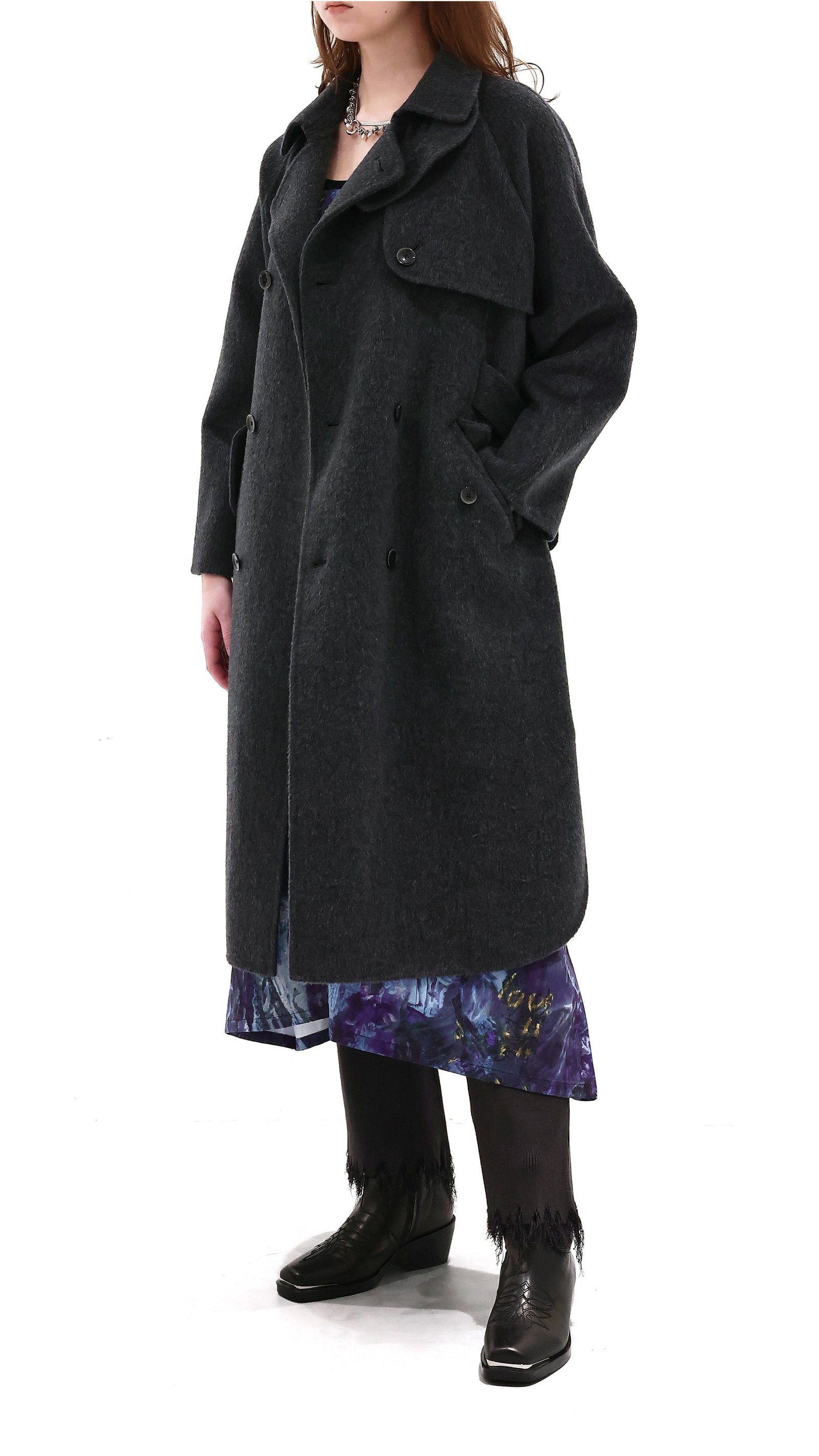 Wool Alpaca Long Coat - Image 2