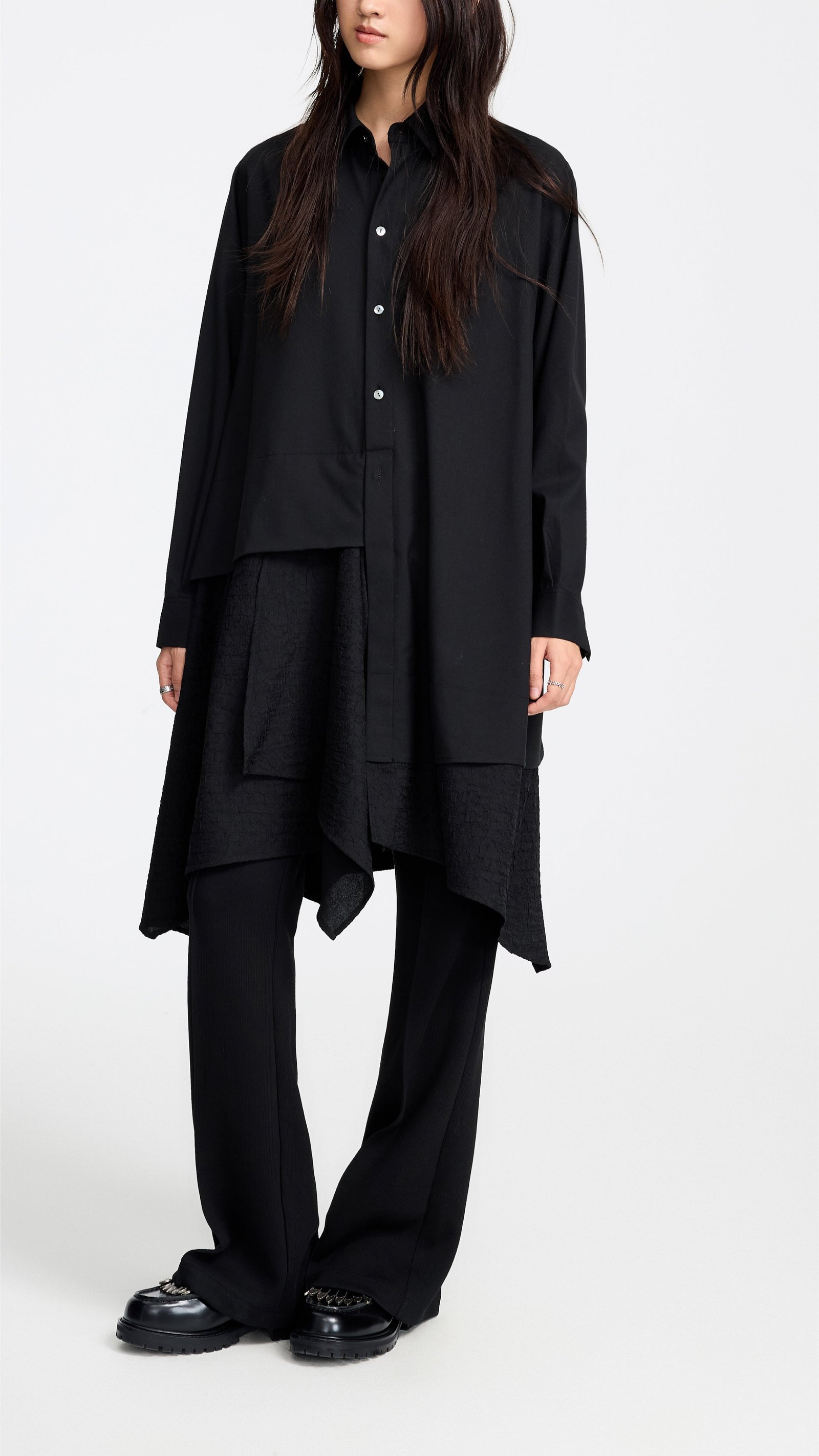 Irregular Shirt Dress - Image 5