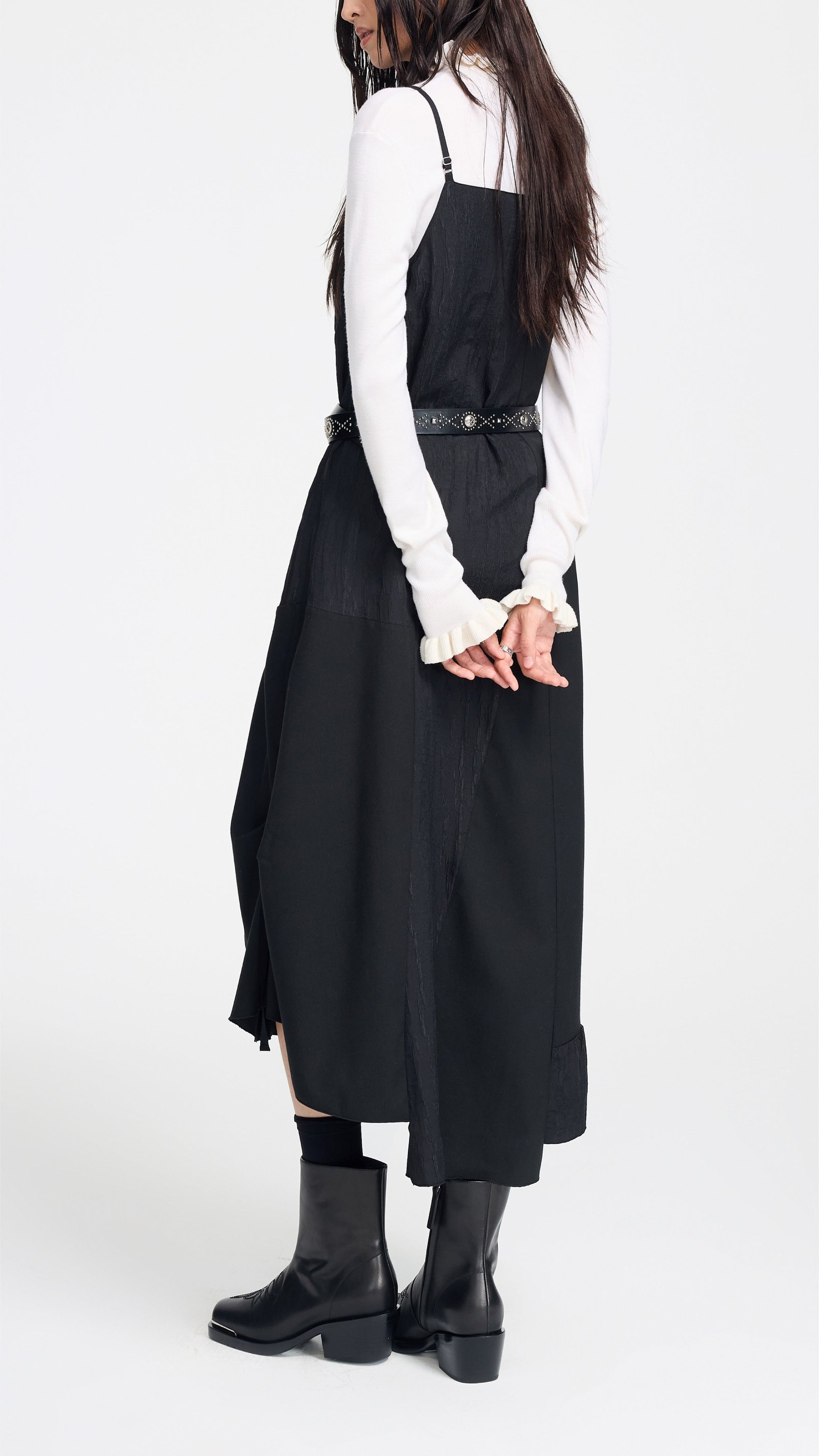 Irregular Patched Dress - Image 3