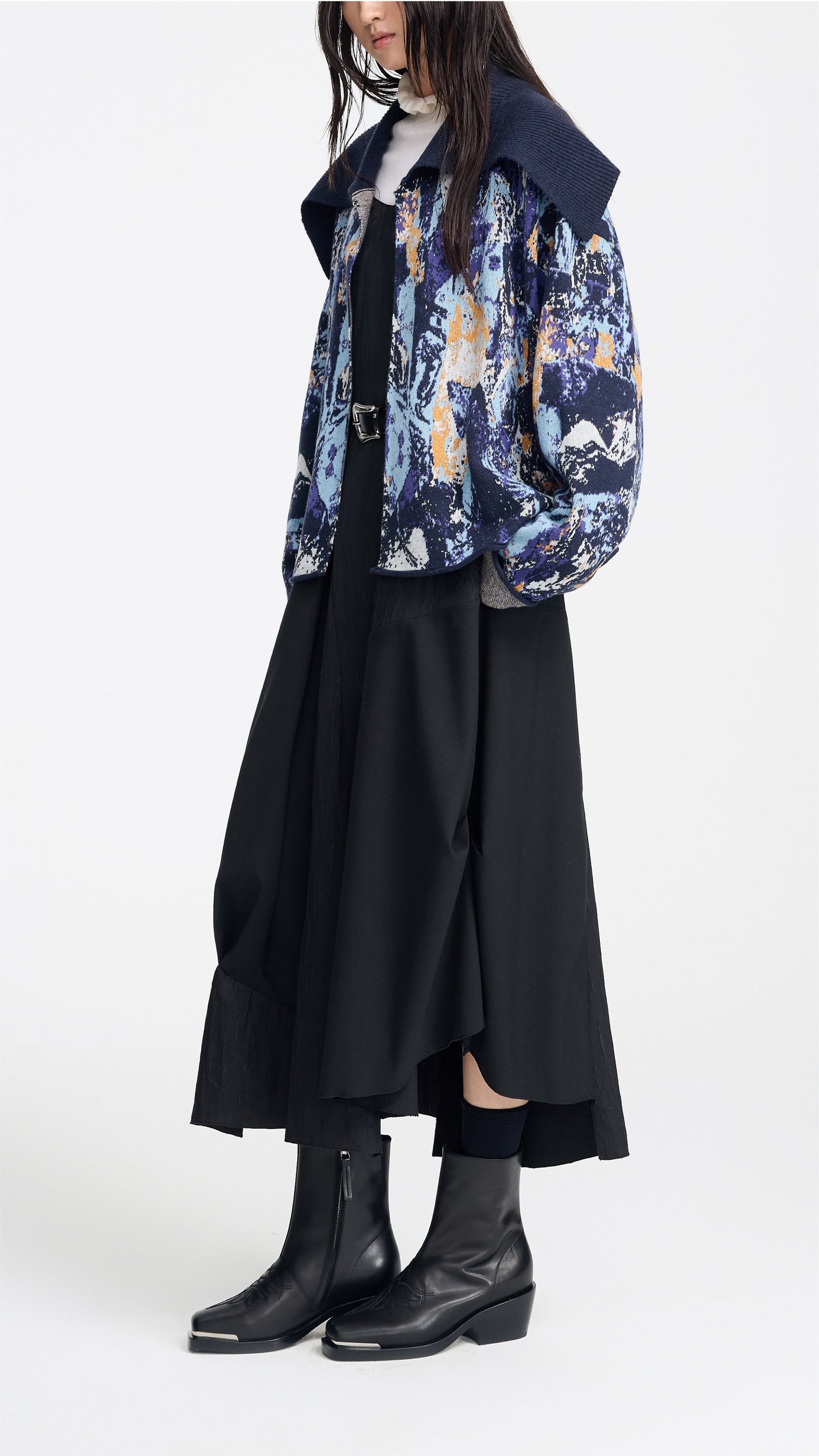 Irregular Patched Dress - Image 5