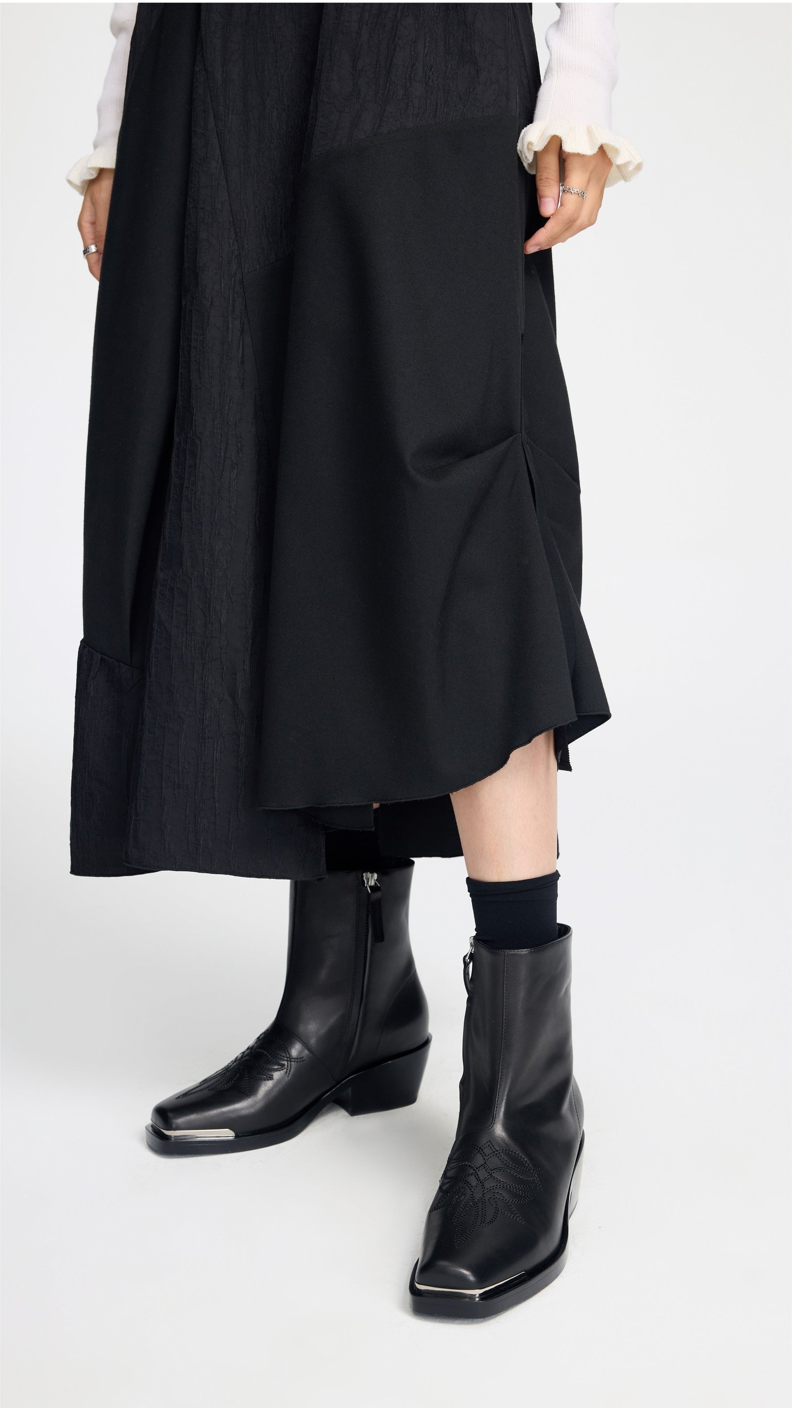 Irregular Patched Dress - Image 6