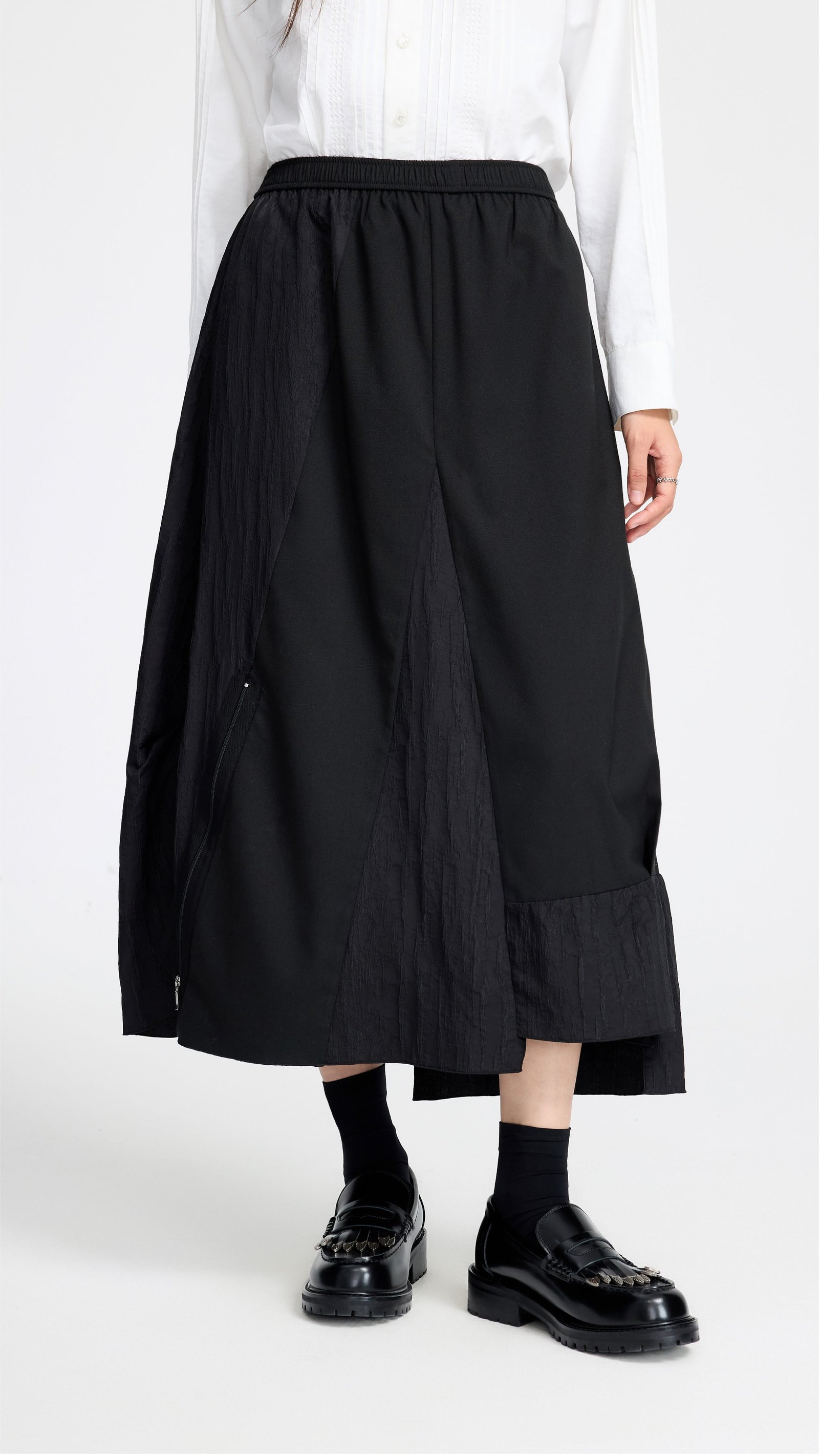 Irregular Patched Skirt
