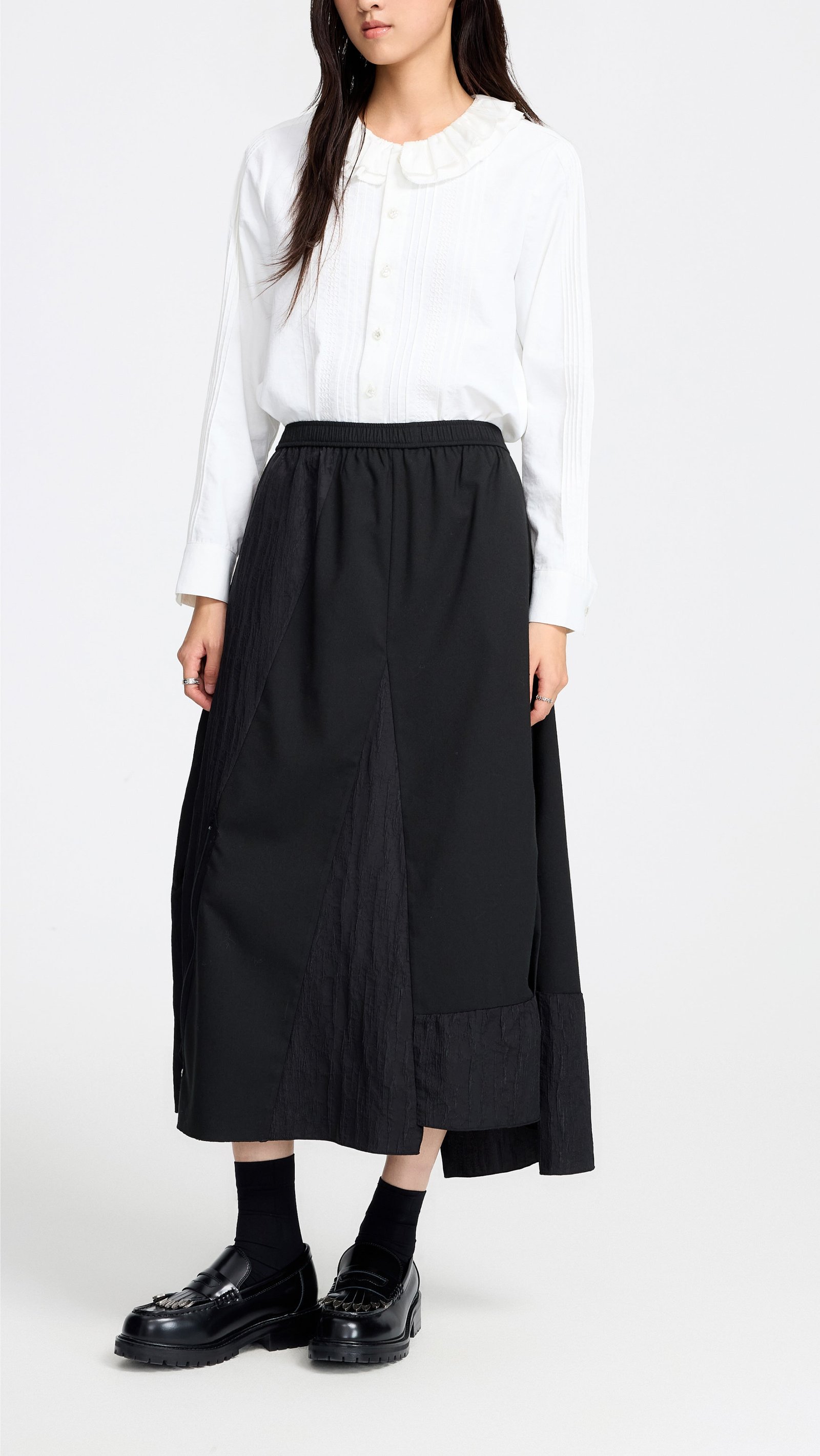 Irregular Patched Skirt - Image 4