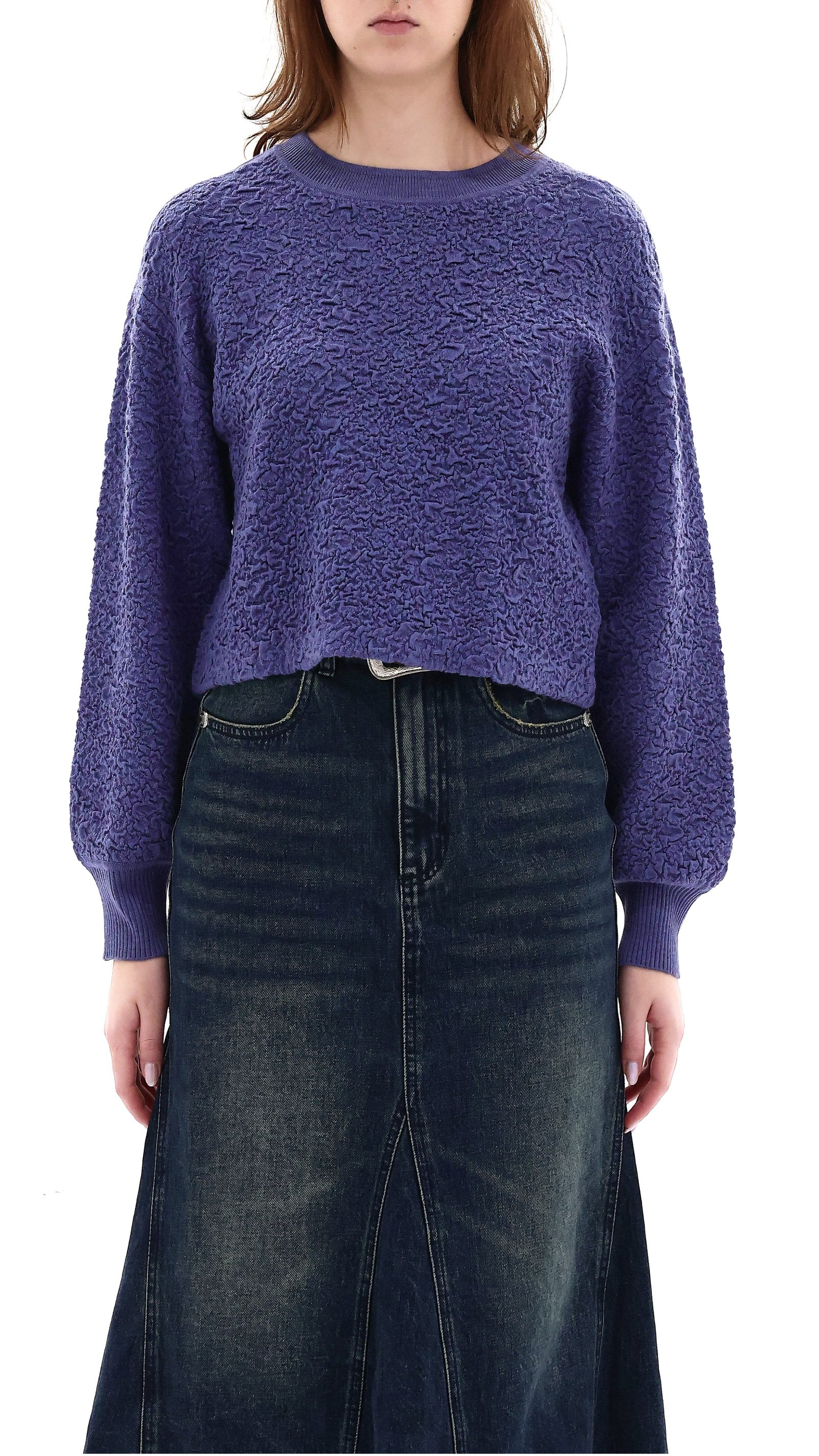 Cropped Textual Sweater - Image 2