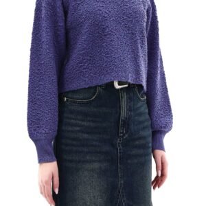 Cropped Textual Sweater