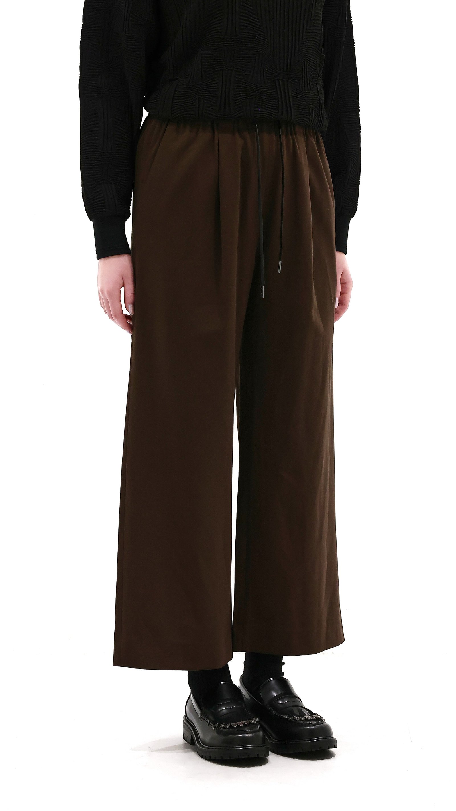 Wide-Leg With Drawstring Pants - Image 2