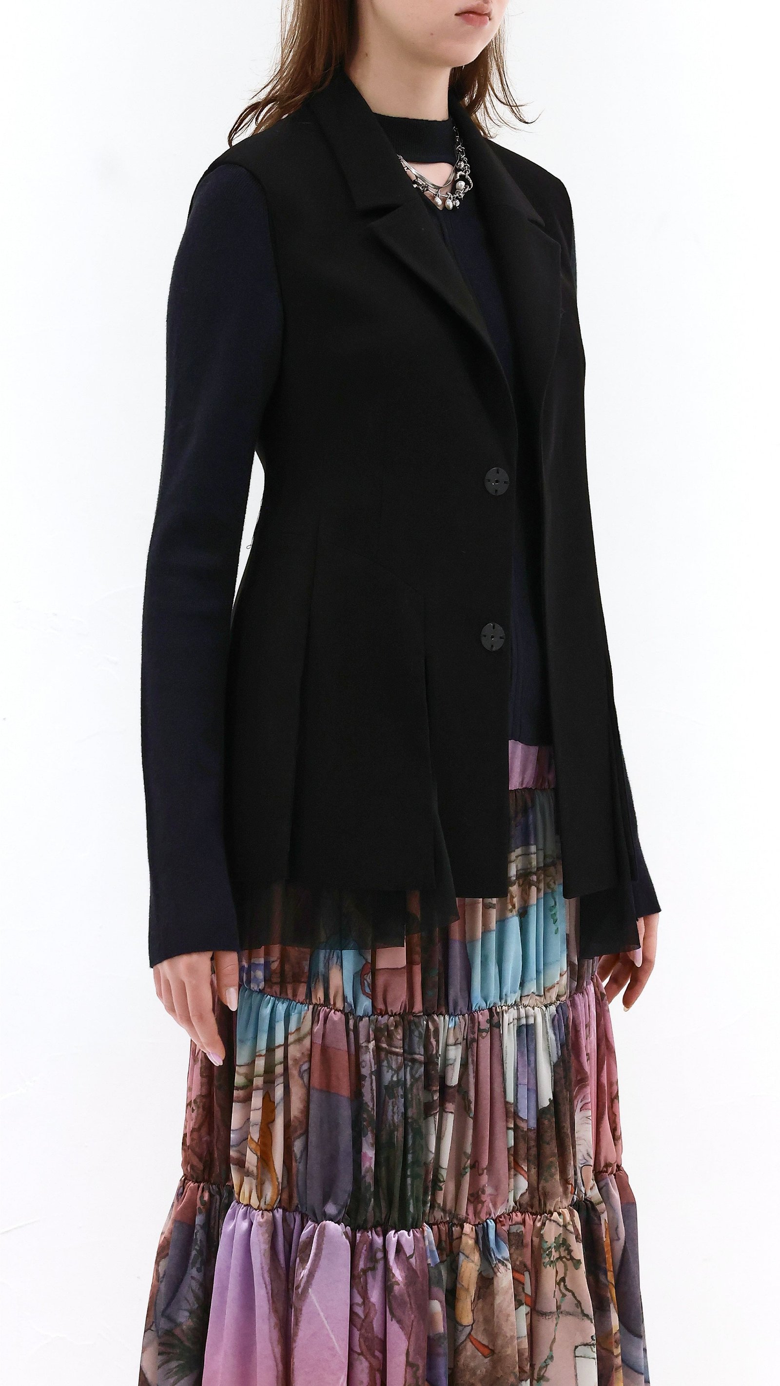 Flare Hem Tailor Waistcoat - Image 2