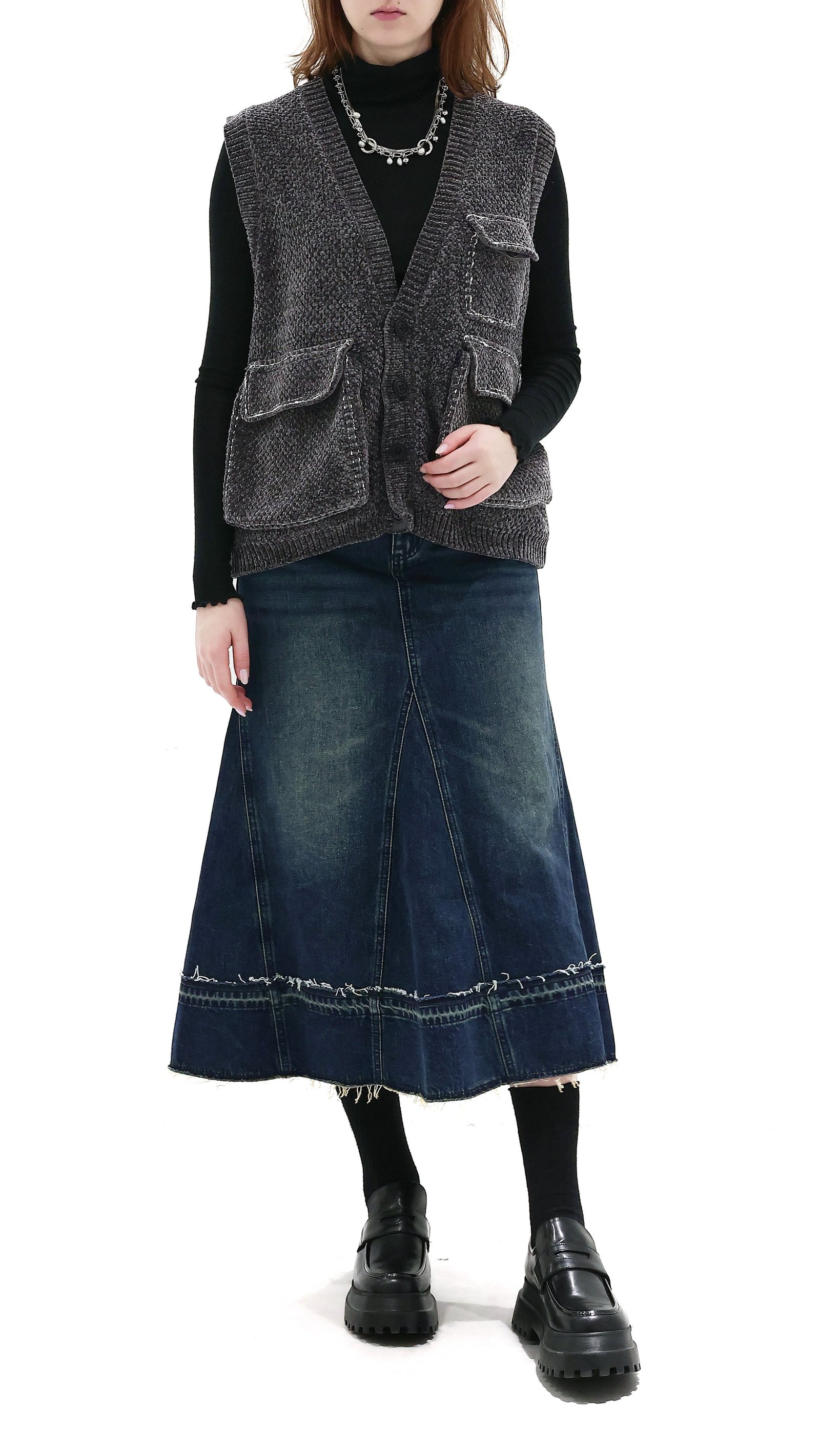 Knitted Military Waistcoat - Image 4