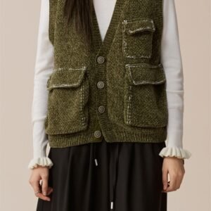 Knitted Military Waistcoat