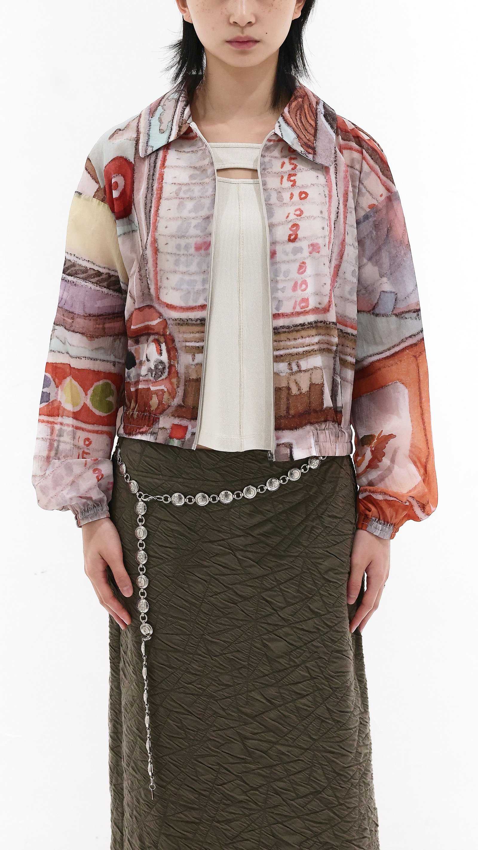 INITIAL x Little Thunder Pattern Work Jacket