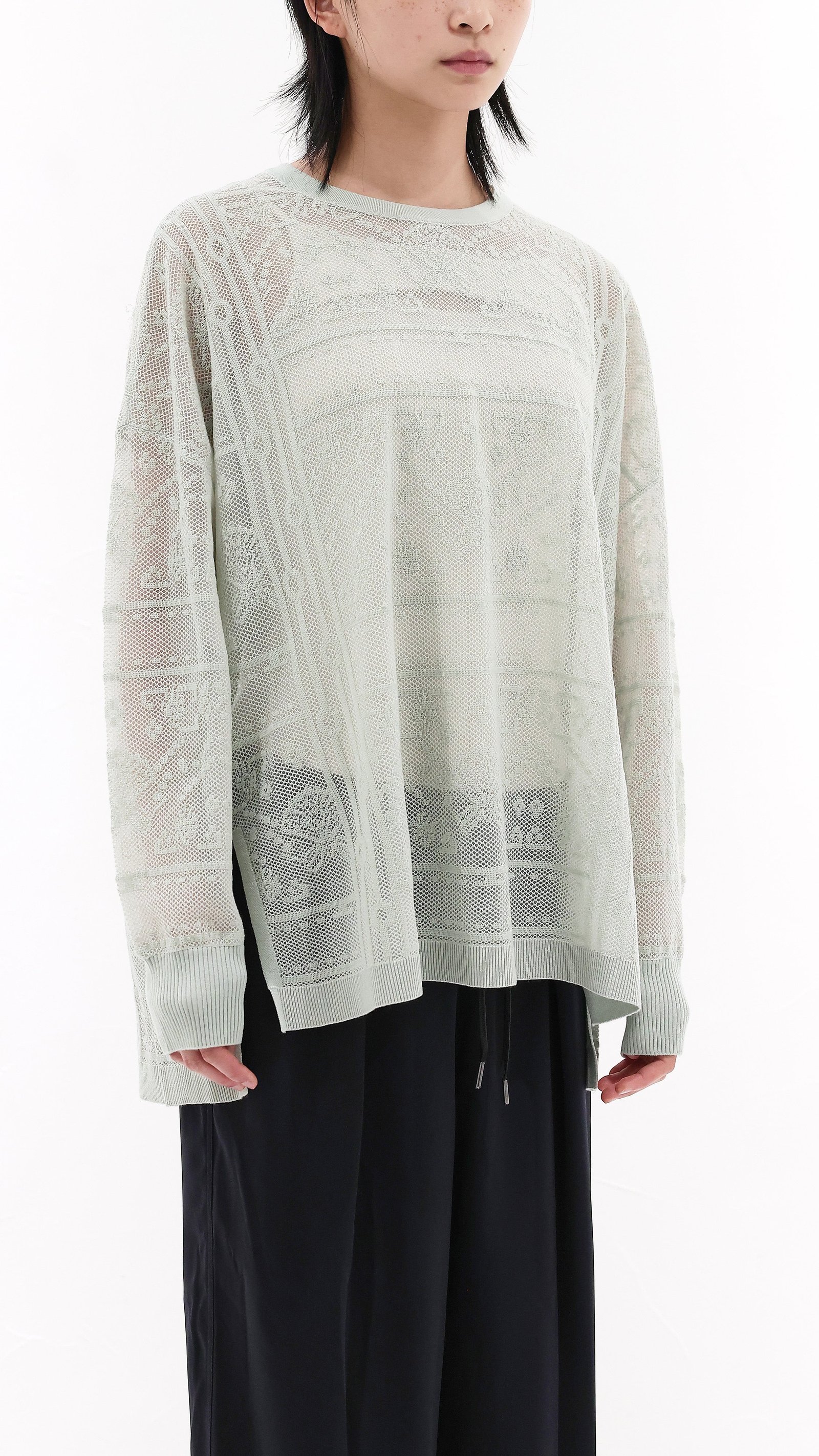 Oversized Lace Pullover - Image 2