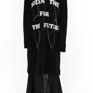 2 in 1 Slogan Knit Dress